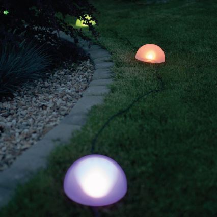 LED-RGB-Solarleuchte HEMI LED/0,1W/1,2V 600 mAh IP44 weiß