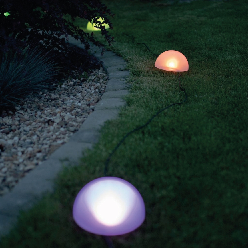 LED-RGB-Solarleuchte HEMI LED/0,1W/1,2V 600 mAh IP44 weiß