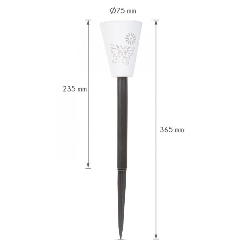 LED RGB Solarleuchte LED/1xAAA IP44