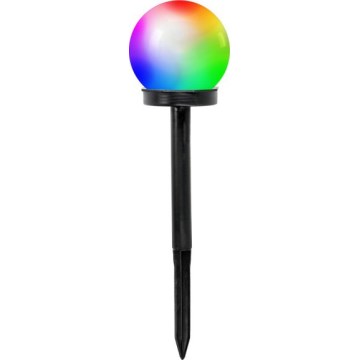 LED-RGB-Solarleuchte mit Sensor SPHERE, LED/1,2V, IP44, 40 mAh, Ø 10 cm