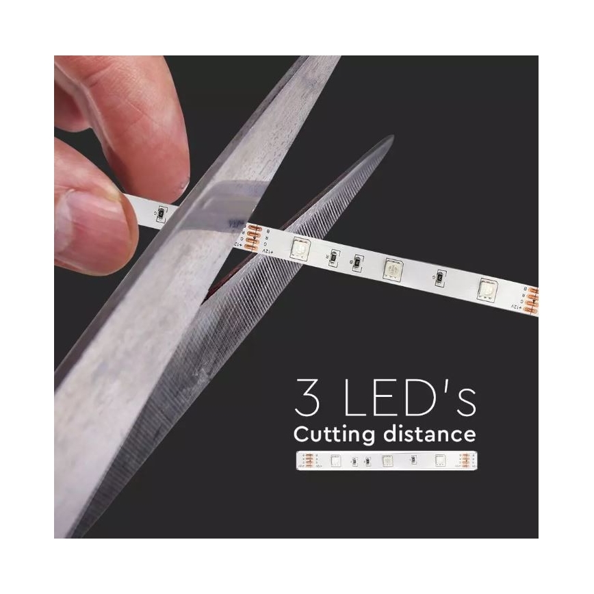 LED-RGB-Streifen 2x5m LED/4,8W/230V + FB