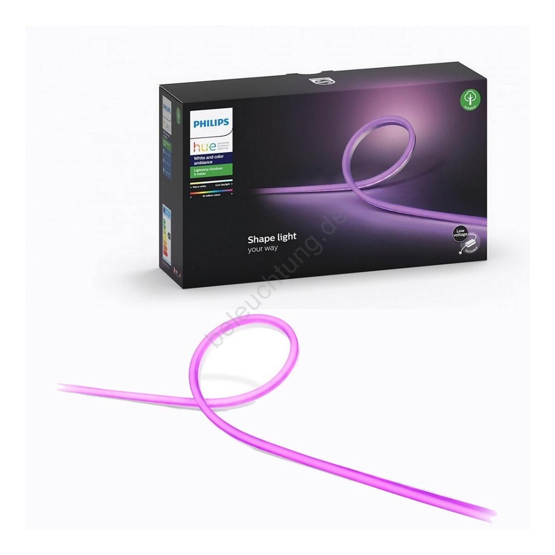 LED RGB Streifen Philips HUE Outdoor Strip LED/40W 5m IP67 | Beleuchtung.de