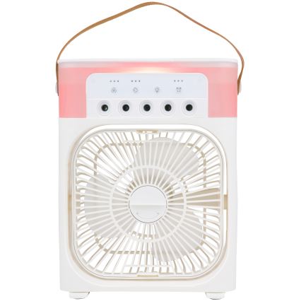 LED RGB Tischventilator mit Nebeleffekt 10W/5V