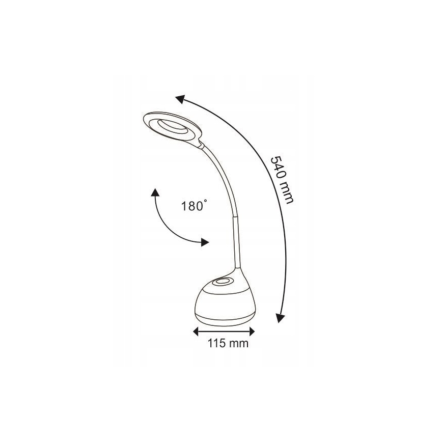 LED RGB Touch-dimmable Tischlampe GALACTIC LED/5W/230V