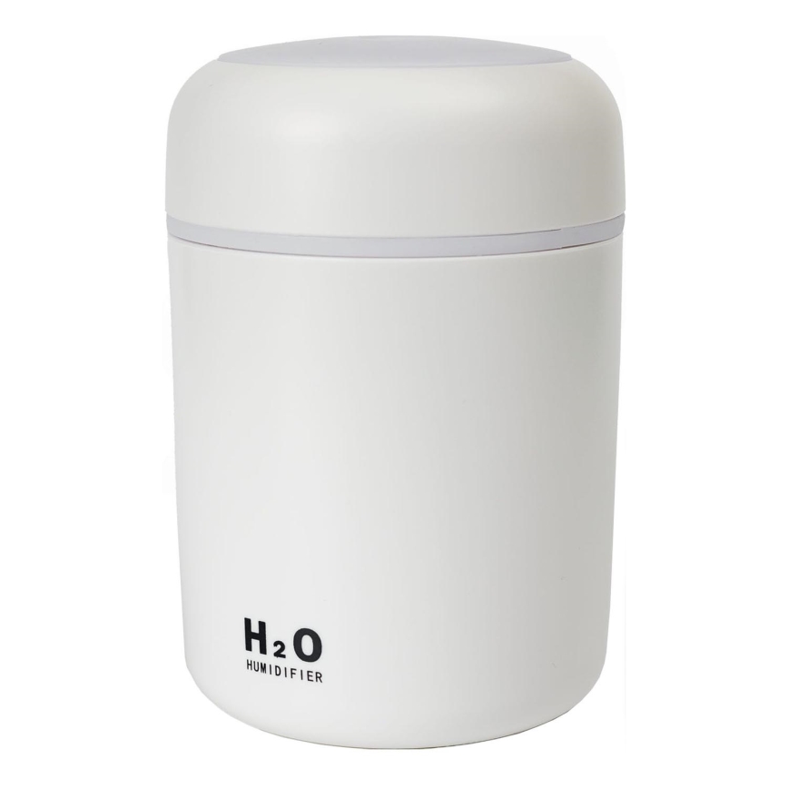 LED RGB Ultrasonic aroma diffuser und air humidifier LED/2W 300ml weiß