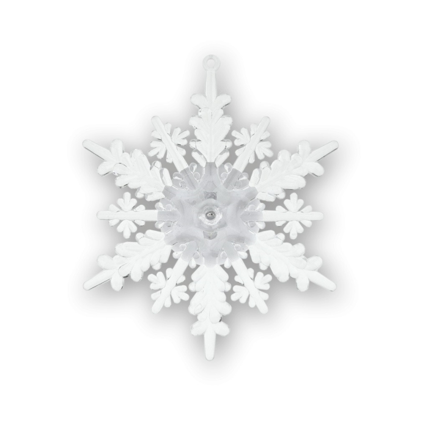 LED RGB-Weihnachtsdekoration mit Saugnapf, Schneeflocke, LED/3xLR44