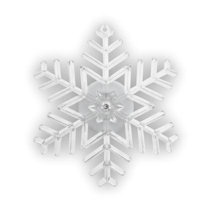 LED RGB-Weihnachtsdekoration mit Saugnapf, Schneeflocke, LED/3xLR44