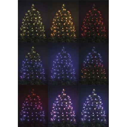 LED RGB Weihnachtskette für draußen 96xLED/72 Modi 13m IP44 + Fernbedienung