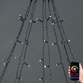 LED RGB Weihnachtsvorhang 240xLED/11 Funktionen 8m IP65 Wi-Fi Tuya