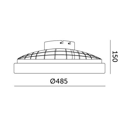 LED RGBW dimmbare Deckenleuchte mit Ventilator VENTELUX LED/48W/230V 3000/4000/6500K Ø 48,5 cm schwarz + Fernbedienung