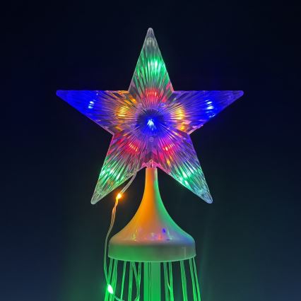 LED RGBW dimmbar Außen-Weihnachtsdekoration LED/4W/230V 180 cm IP44 Weihnachtsbaum + Fernbedienung