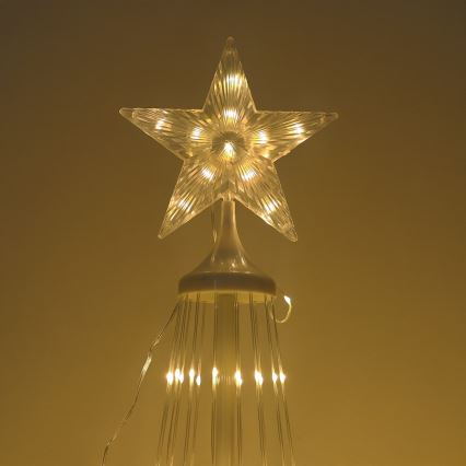 LED RGBW dimmbar Außen-Weihnachtsdekoration LED/4W/230V 180 cm IP44 Weihnachtsbaum + Fernbedienung