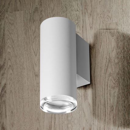 LED RGBW dimmbare Badezimmer-Wandleuchte TURYN 1xGU10/6W/230V 3000K IP44 weiß + Fernbedienung