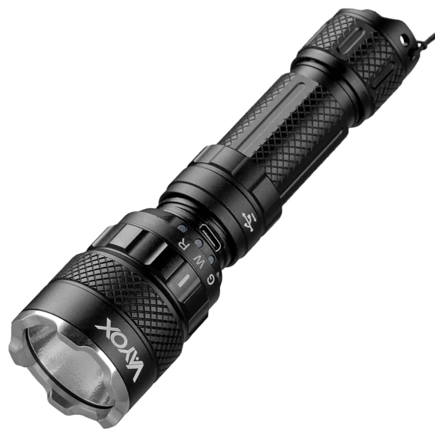 LED RGBW dimmbare wiederaufladbare Taschenlampe LED/15W/5V IP66 1500 lm 2000 mAh