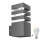 LED RGBW dimmbare Außen-Wandleuchte TEKSAS 1xE27/9W/230V 2700-6500K Wi-Fi IP44 Anthrazit