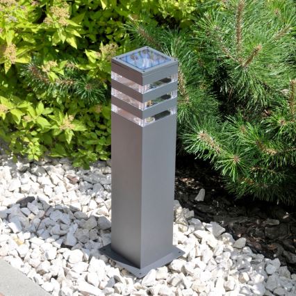 LED RGBW dimmbare Außenleuchte TEKSAS 1xE27/9W/230V 2700-6500K Wi-Fi 44 cm IP44 Anthrazit