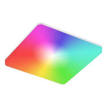LED RGBW Dimmbare Badezimmer-Deckenleuchte LED/24W/230V 3000-6500K 33x33 cm IP54 weiß Wi-Fi Tuya