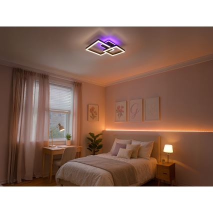 LED RGBW dimmbare Deckenleuchte LED/75W/230V 3000-6500K + Fernbedienung