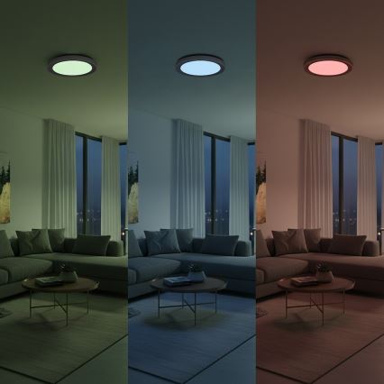 LED RGBW dimmbare Deckenleuchte MELO LED/36W/230V 3000-6000K Ø 39 cm weiß + Fernbedienung