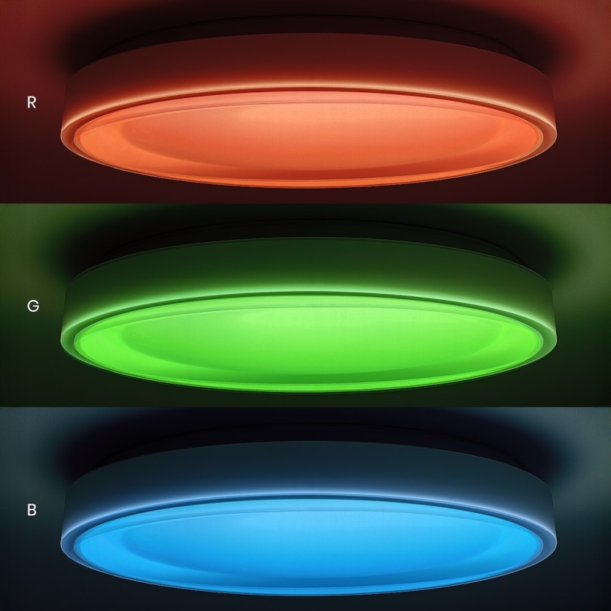 LED RGBW dimmbare Deckenleuchte MELO LED/36W/230V 3000-6000K Ø 39 cm weiß + Fernbedienung