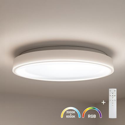 LED RGBW dimmbare Deckenleuchte MELO LED/36W/230V 3000-6000K Ø 39 cm weiß + Fernbedienung