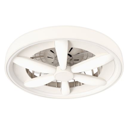 Dimmbare LED-RGBW-Deckenleuchte mit Ventilator MALAWI LED/48W/230V 3000-6500K weiß + Fernbedienung
