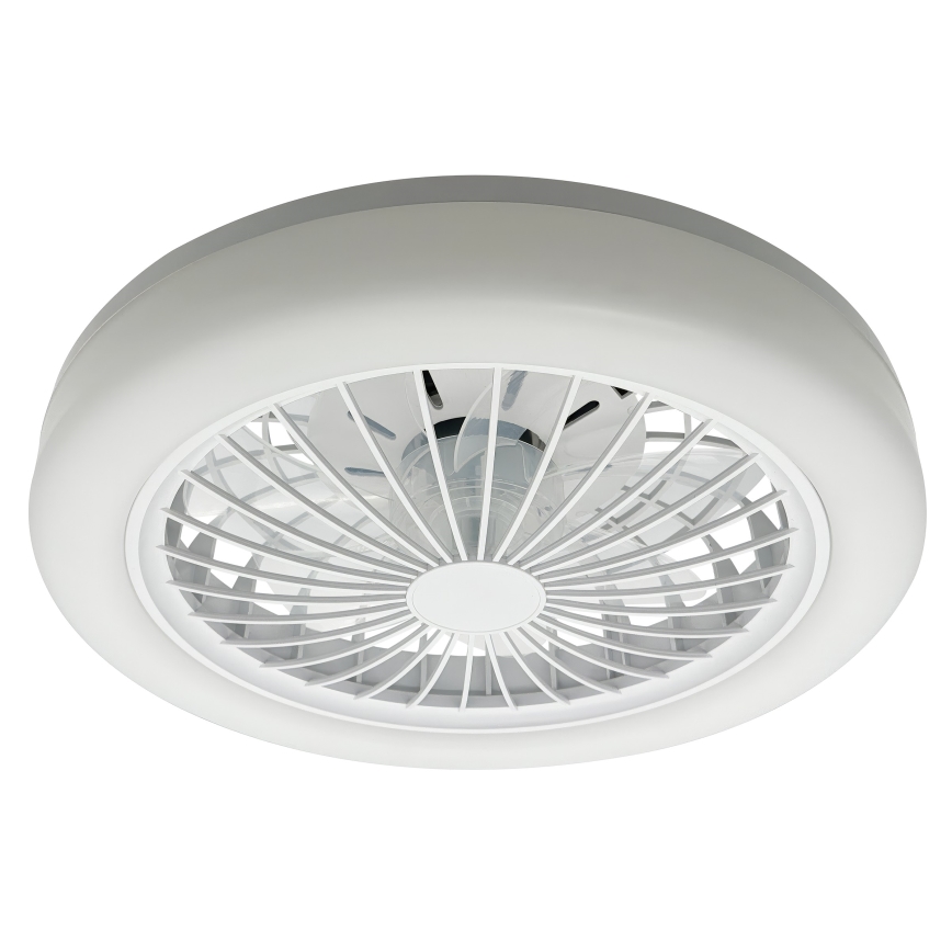 Dimmbare RGBW-LED-Deckenleuchte mit integriertem Ventilator ZAMBIA LED/24W/230V 3000-6500K weiß + Fernbedienung