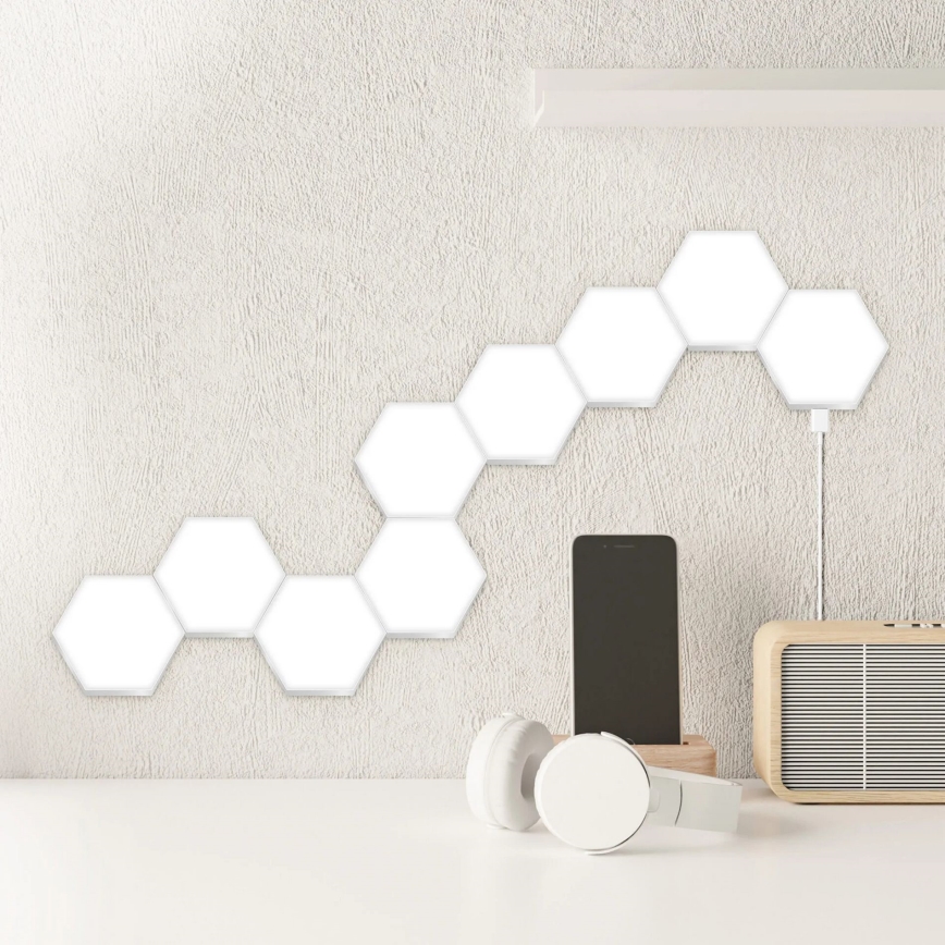SET 9x LED RGBW Dimmbare Deko-Wandleuchte MAYA LED/1W/230V + Fernbedienung