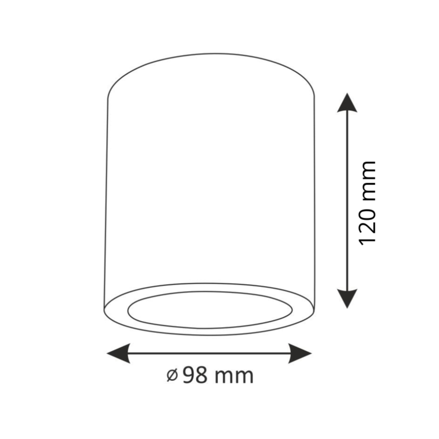 LED RGBW dimmbare Einbauleuchte JUPITER 1xE27/6,5W/230V 2700-6500K Wi-Fi Ø 9,8 cm weiß