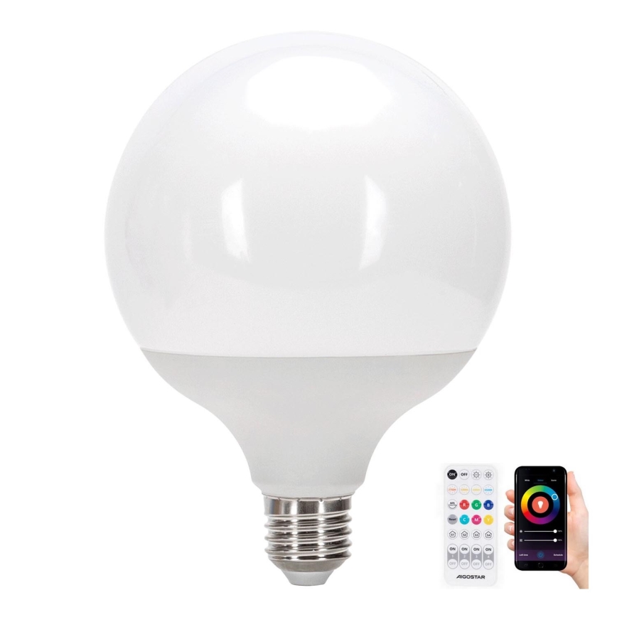 LED RGBW dimmbare Glühbirne MESH G120 E27/18W/230V 6500K + Fernbedienung - Aigostar