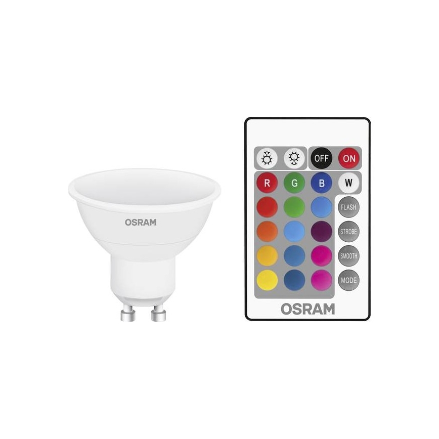 LED RGBW Dimmbare Glühbirne STAR GU10/4,5W/230V 2700K + DO - Osram