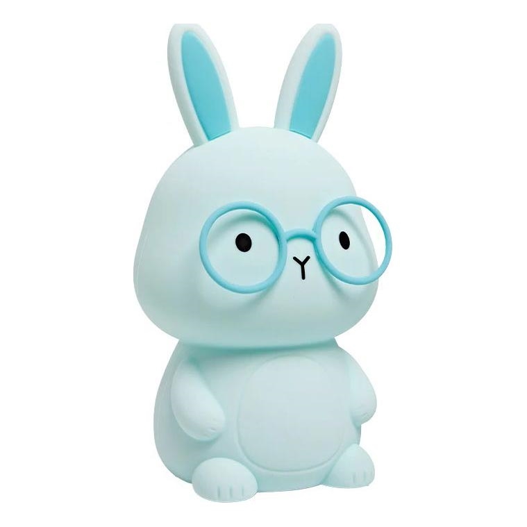 LED RGBW Dimmbare Kinder-Leuchte mit Touch-Funktion FLORKA LED/1W/5V USB 1200 mAh Hase blau