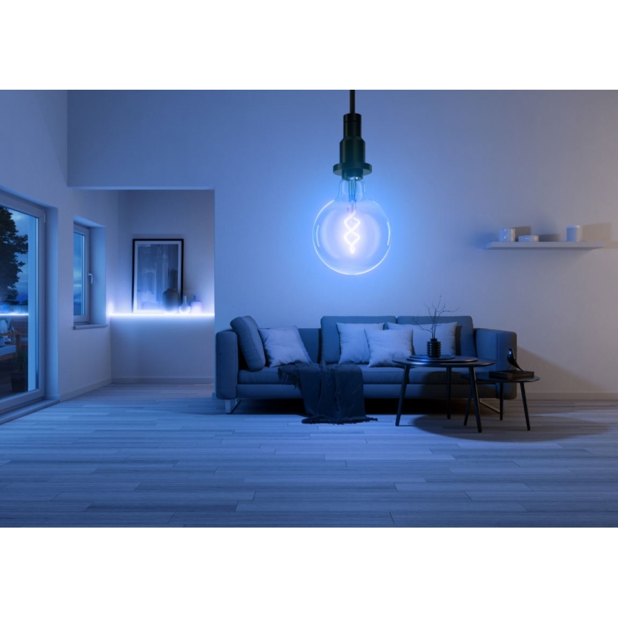 LED RGBW dimmbare SMART+ FILAMENT Glühbirne E27/4,8W/230V 2700-6500K Wi-Fi - Ledvance