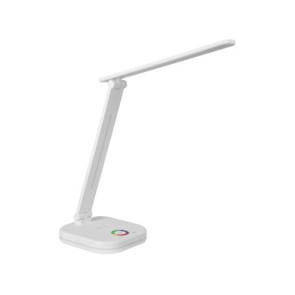LED RGBW dimmbare Tischlampe mit kabellosem Laden LED/7W/5V USB weiß