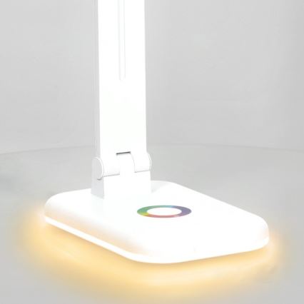 LED RGBW Dimmbare Tischleuchte NOBLITE LED/7W/5V 3000/4000/6500K weiß
