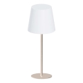 LED RGBW dimmbare Touch-Tischleuchte für den Außenbereich LUCIA LED/2W/5V 1800/2700/6500K 3600 mAh IP44 beige