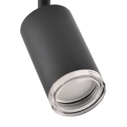 LED RGBW dimmbarer Badezimmer-Spot TURYN 4xGU10/4,8W/230V 3000K IP44 schwarz + Fernbedienung