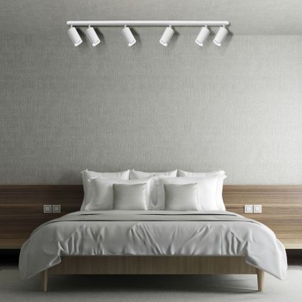 LED RGBW dimmbares Badezimmer-Einbaustrahler TURYN 6xGU10/6,5W/230V 2700-6500K Wi-Fi IP44 weiß