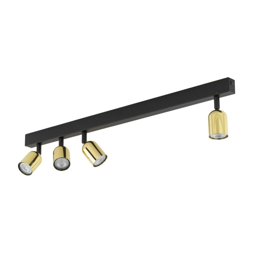 LED RGBW dimmbarer Deckenspot TOP 4xGU10/6,5W/230V 2700-6500K schwarz/gold