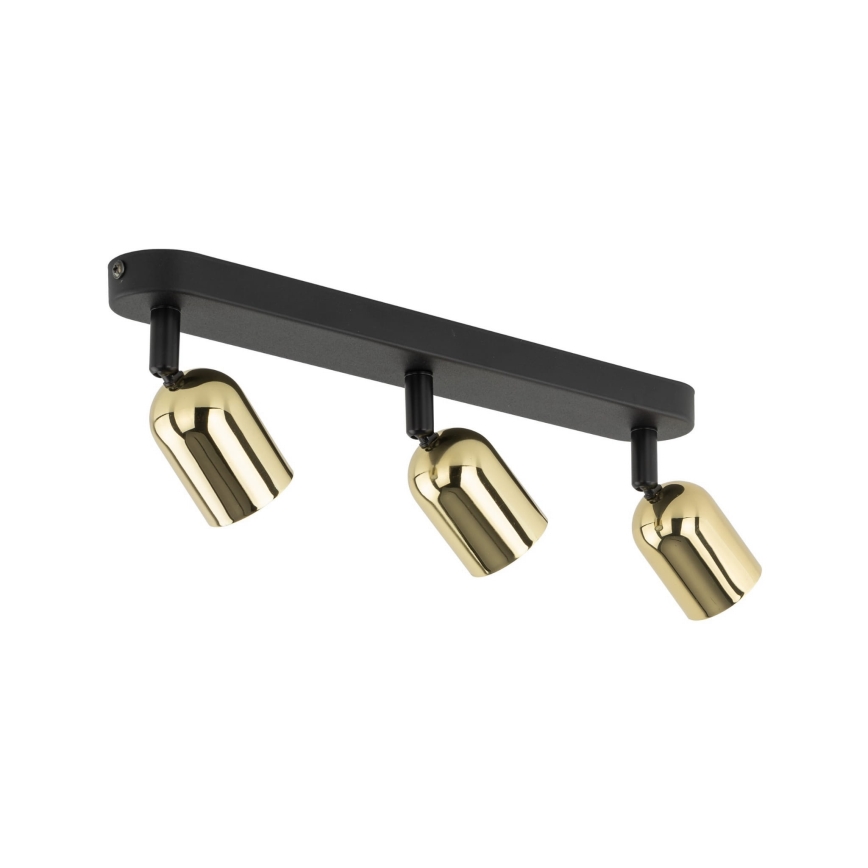 LED RGBW dimmbarer Einbaustrahler TOP 3xGU10/6,5W/230V 2700-6500K schwarz/gold