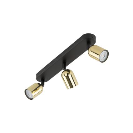 LED RGBW dimmbarer Einbaustrahler TOP 3xGU10/6,5W/230V 2700-6500K schwarz/gold