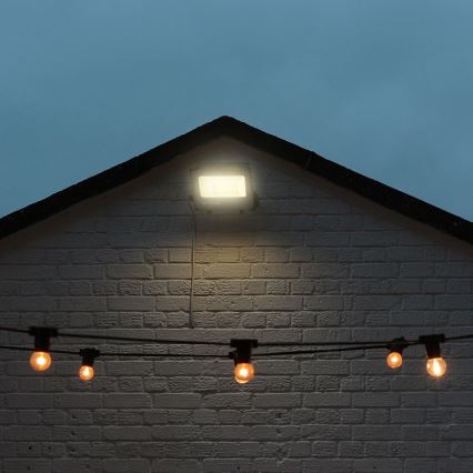 LED RGBW dimmbarer Fluter LED/30W/230V IP65 grau + Fernbedienung