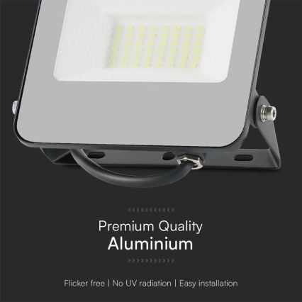 LED RGBW dimmbarer Fluter LED/30W/230V IP65 grau + Fernbedienung
