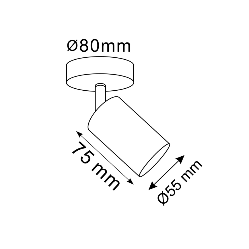 LED RGBW dimmbarer Wand-Spot GOLDIE 1xGU10/4,8W/230V 3000K Gold + Fernbedienung