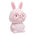 LED RGBW Dimmbares Kinder-Touch-Licht FLORKA LED/1W/5V USB 1200 mAh Hase Rosa