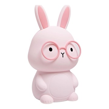 LED RGBW Dimmbares Kinder-Touch-Licht FLORKA LED/1W/5V USB 1200 mAh Hase Rosa