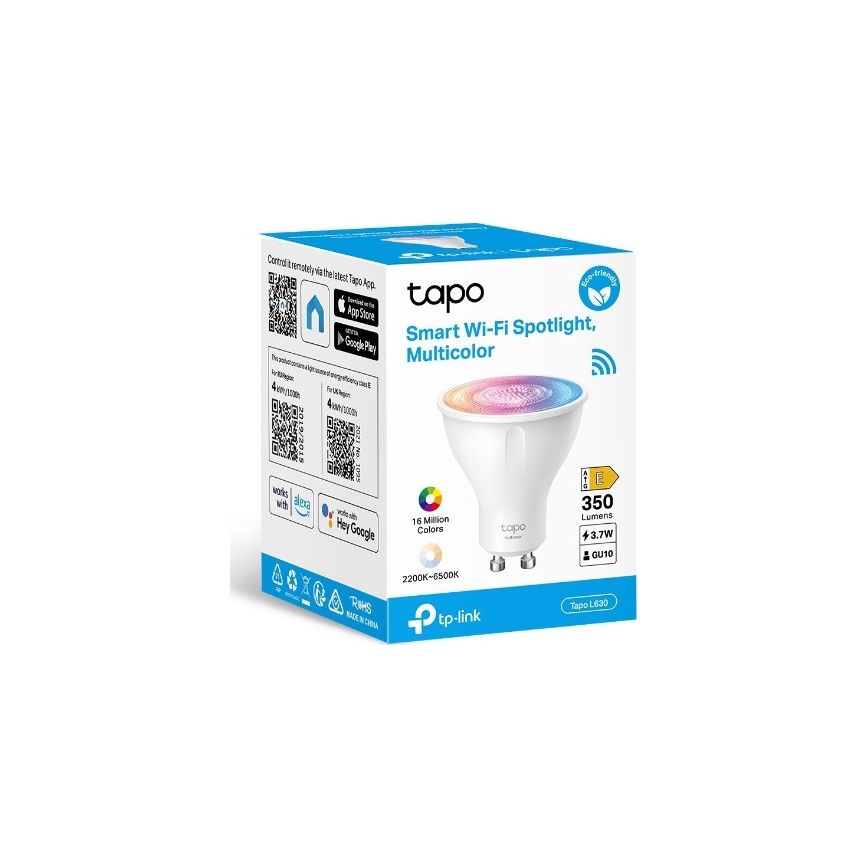 LED RGBW dimmbares Leuchtmittel GU10/3,7W/230V 2200-6500K Wi-Fi - TP-Link