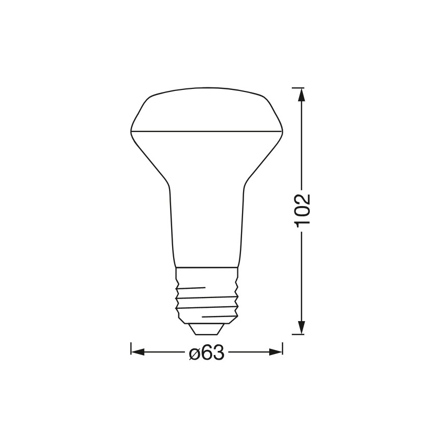 LED RGBW dimmbare Reflektorlampe SMART+ R63 E27/4,7W/230V 2700-6500K Wi-Fi - Ledvance