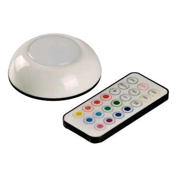 LED RGBW dimmbares Möbelbeleuchtungsset LED/0,5W/4,5V 3xAAA weiß + Fernbedienung