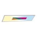 LED RGBW dimmbares Panel LED/20W/230V 3000-6500K 25x100 cm silber + Fernbedienung